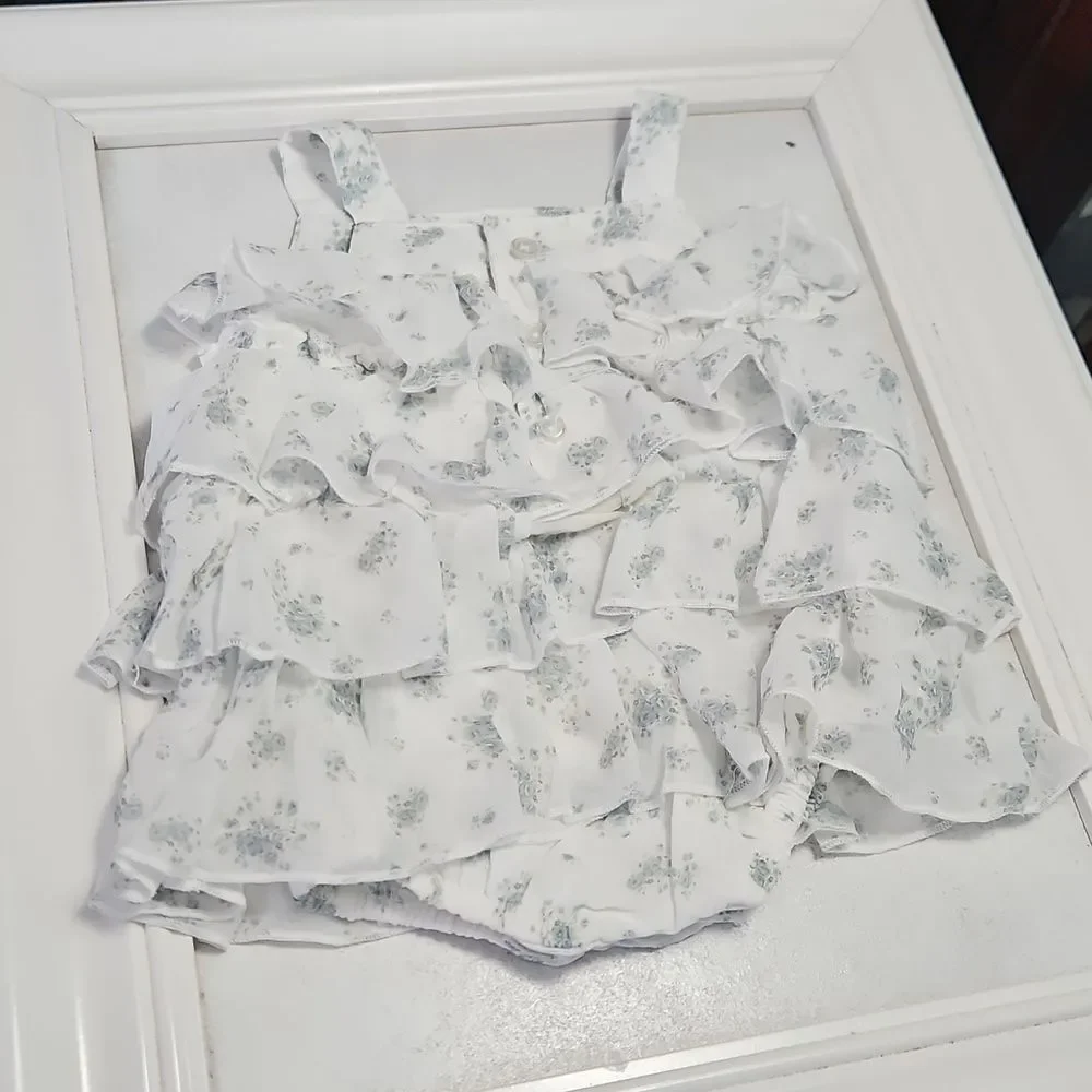 Edgehill Floral Ruffle Baby Romper Size 3 Months
